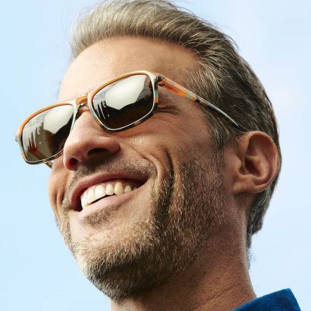 Polarized Pilot rectangular sunglasses for Men