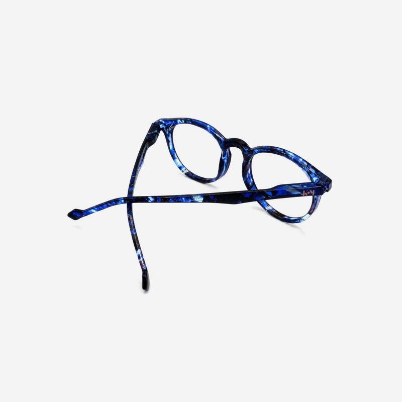 K3313 EC - Thin round blue light glasses