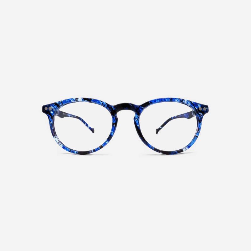 K3313 EC - Thin round blue light glasses