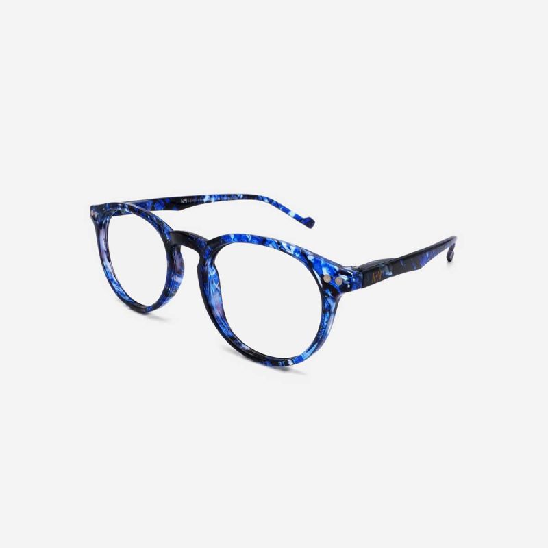 K3313 EC - Thin round blue light glasses