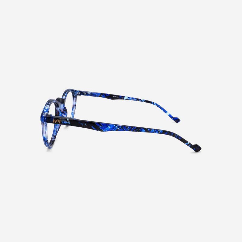 K3313 EC - Thin round blue light glasses