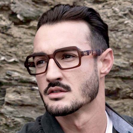 Gafas de lectura rectangulares anchas