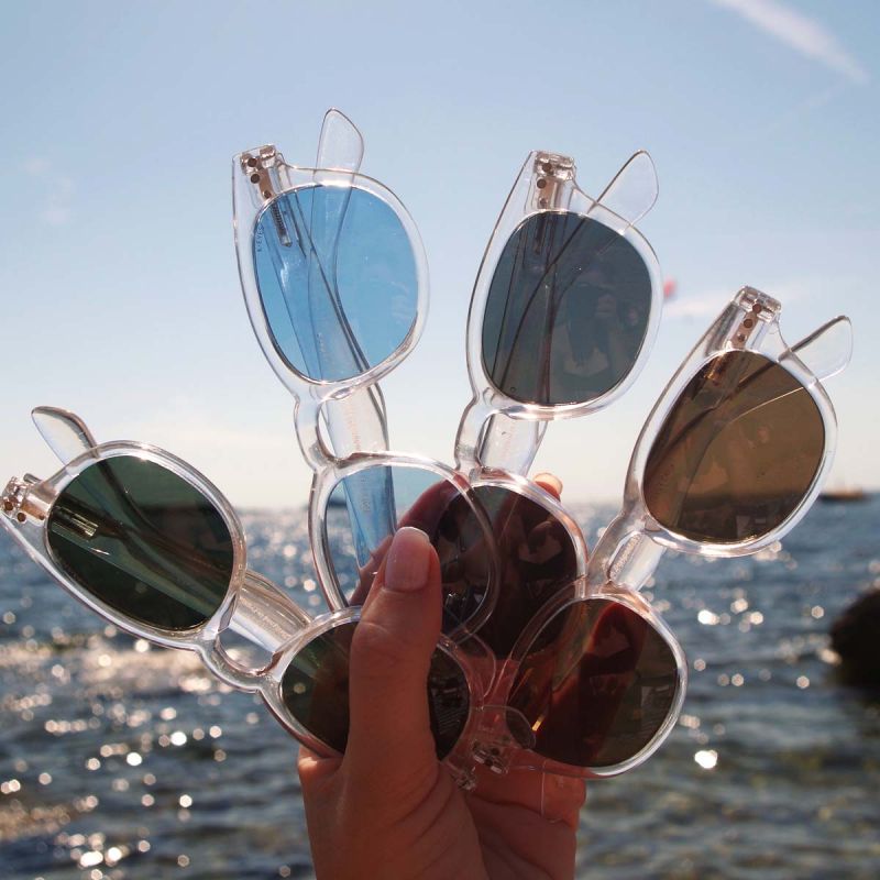 K10 - Lunettes de soleil transparente mixte