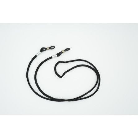Lot de 12 cordons tissu noir