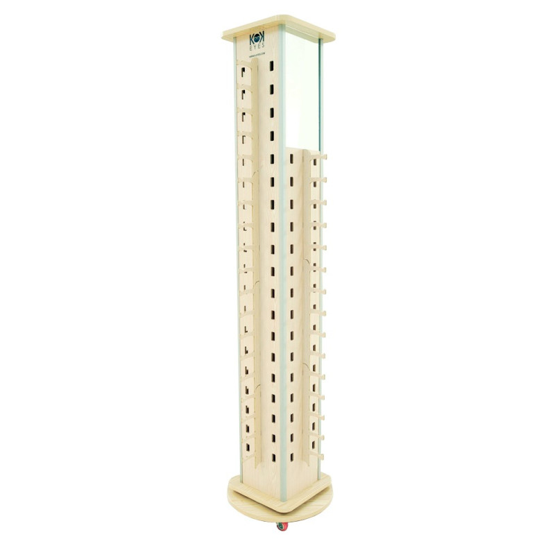 Wooden rotating 72 places display