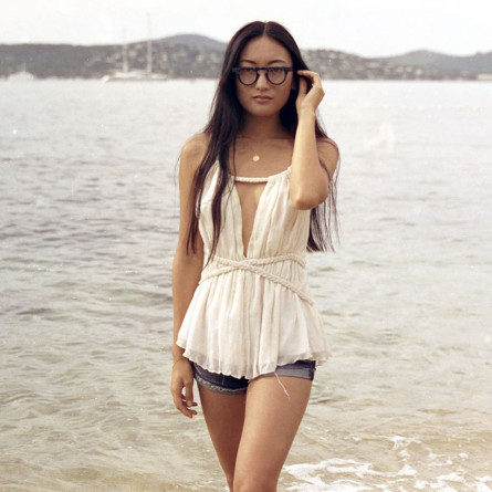 Japanese round reading glasses