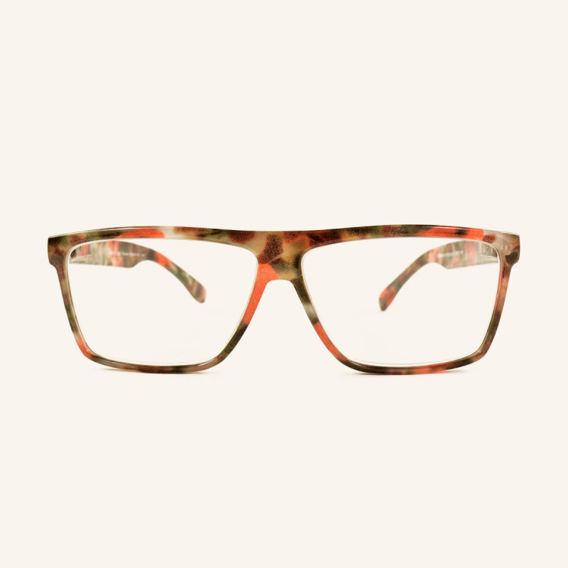 Large lunettes de lecture rectangulaire rétro