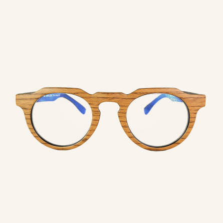 Screen glasses with octagonal keyhole shaped nose