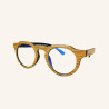 Screen glasses with octagonal keyhole shaped nose