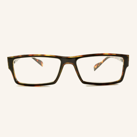 Lunettes de lecture rectangulaires monture droite masculine