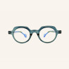 Geometric round blue light eyeglasses Lotti