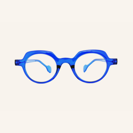Geometric round blue light eyeglasses Lotti
