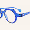 Geometric round blue light eyeglasses Lotti