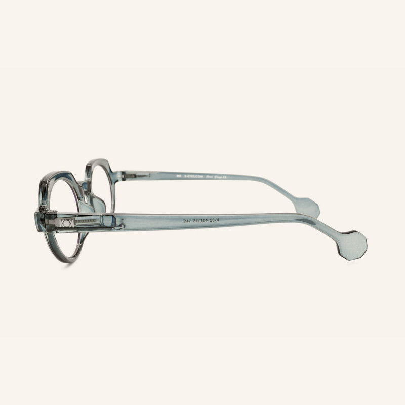 Geometric round blue light eyeglasses Lotti