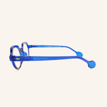 Geometric round blue light eyeglasses Lotti