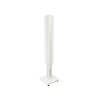 White rotating 34 places display on wheels