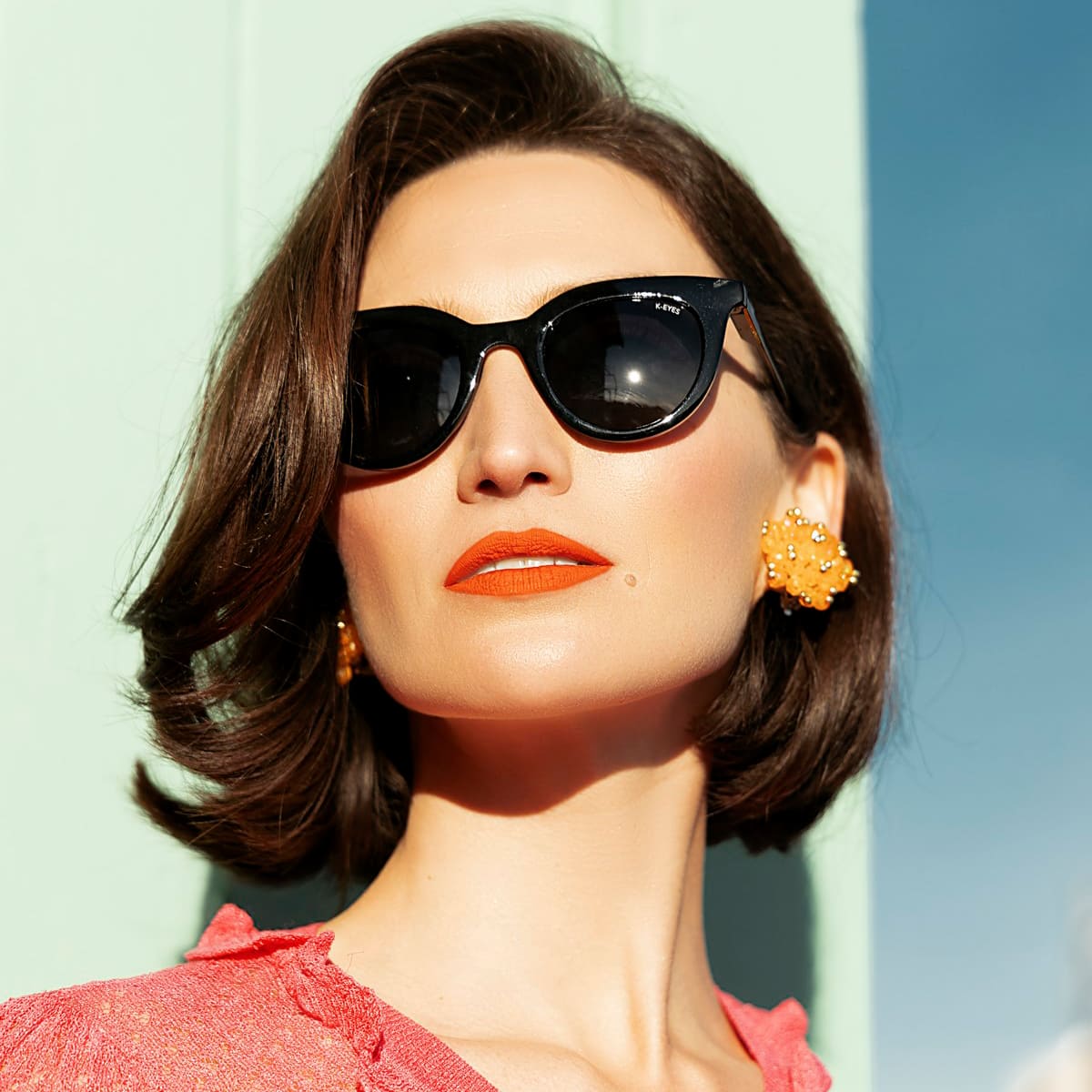 polarized sunglasses cat eye shape for women